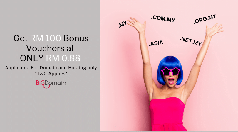 Pay RM0.88 And Get RM100 Voucher for Domain and Hosting ! 5