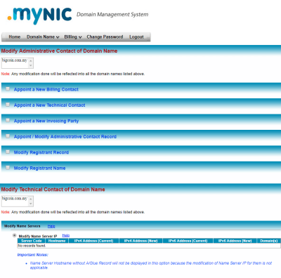 mynic .my backend management panel