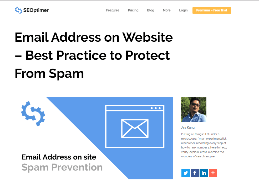 checkout  https://www.seoptimer.com/blog/email-address-on-website/  talks about email harvesting 