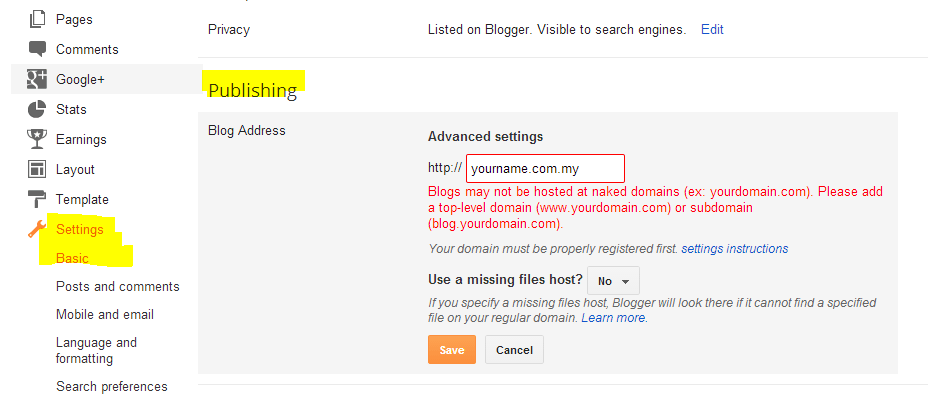 How does Blogger.com or blogspot work with .MY Domain Name 1 How does Blogger.com or blogspot work with .MY Domain Name 1