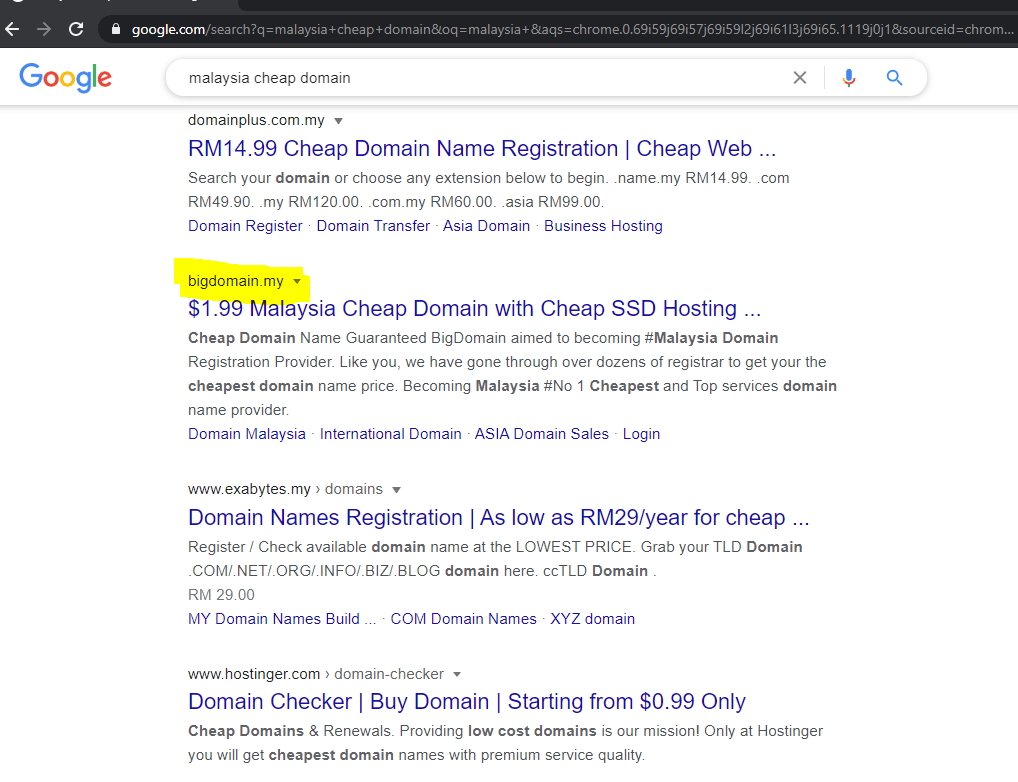 bigdomain.my ranked in malaysia cheap domain , cheap domain malaysia , malaysia domain name , domain name