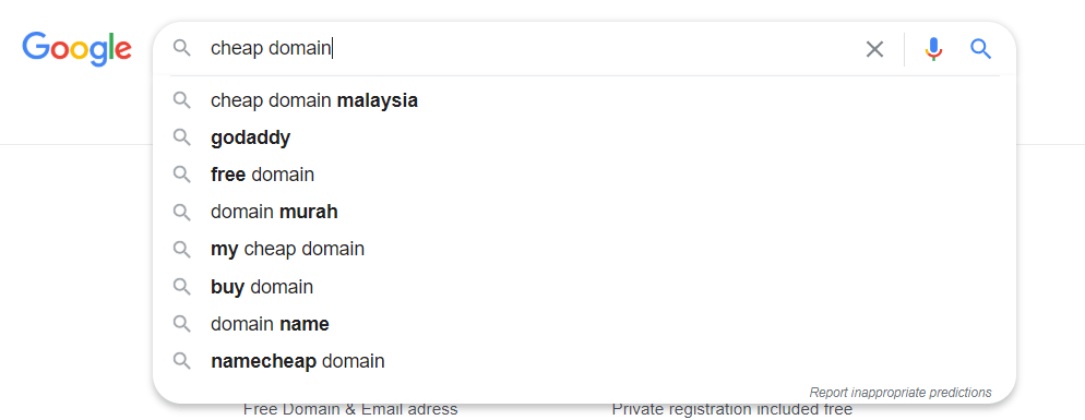 google search bar , search for keywords suggestion , cheap domain with bigdomain

seo in malaysia , malaysia local seo , how to do seo in malaysia