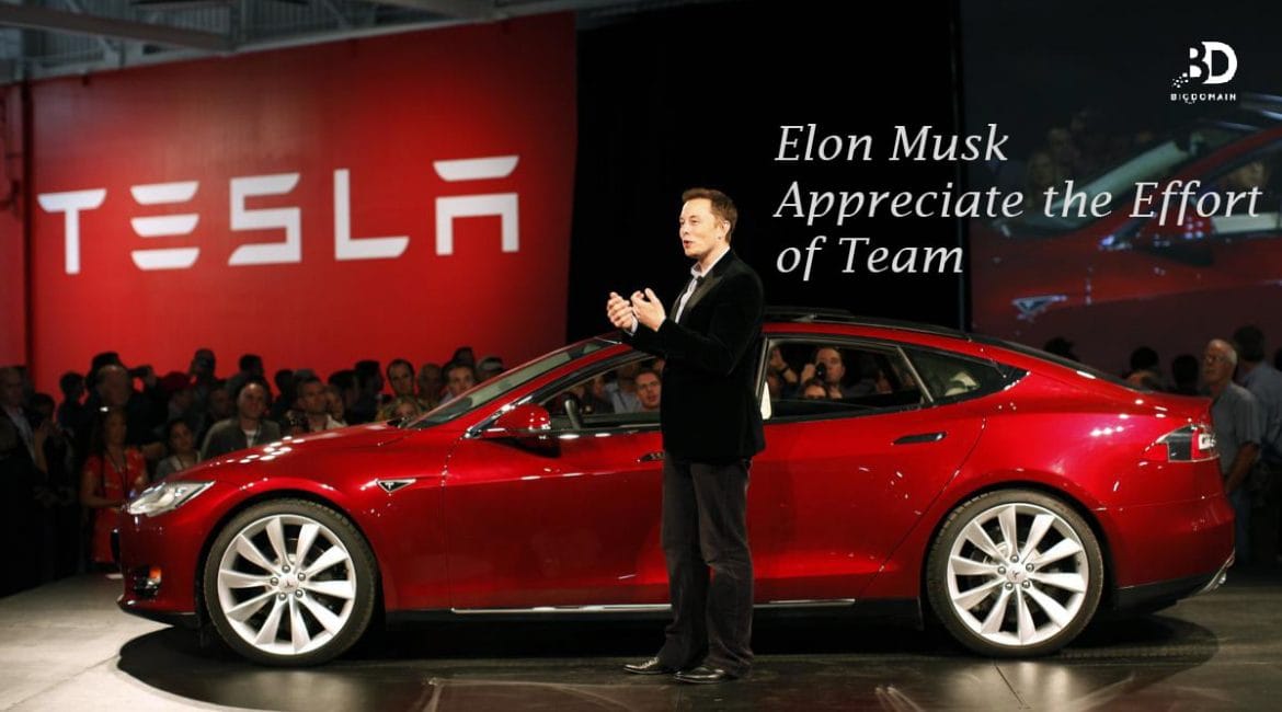 Tesla Ceo- Elon Musk appreciates the efforts of team for deliveries in “toughest” quarters. 1