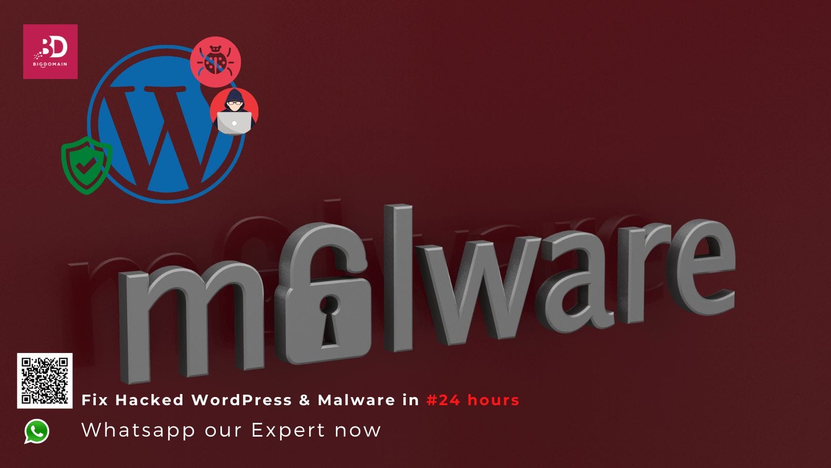 bigdomain wordpress malware clean and protection