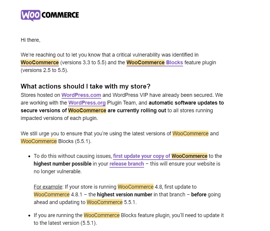 Your WooCommerce is Potentially Vulnerable! It affects over 5 Millions of WordPress ecommerce Website. Check your now 1 Your WooCommerce is Potentially Vulnerable! It affects over 5 Millions of WordPress ecommerce Website. Check your now 1