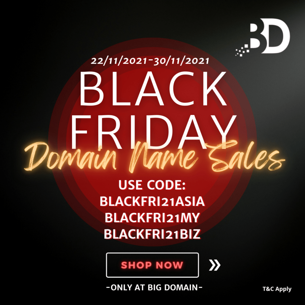 ????Black Friday Domain Name Sale 2021 starts now! 1