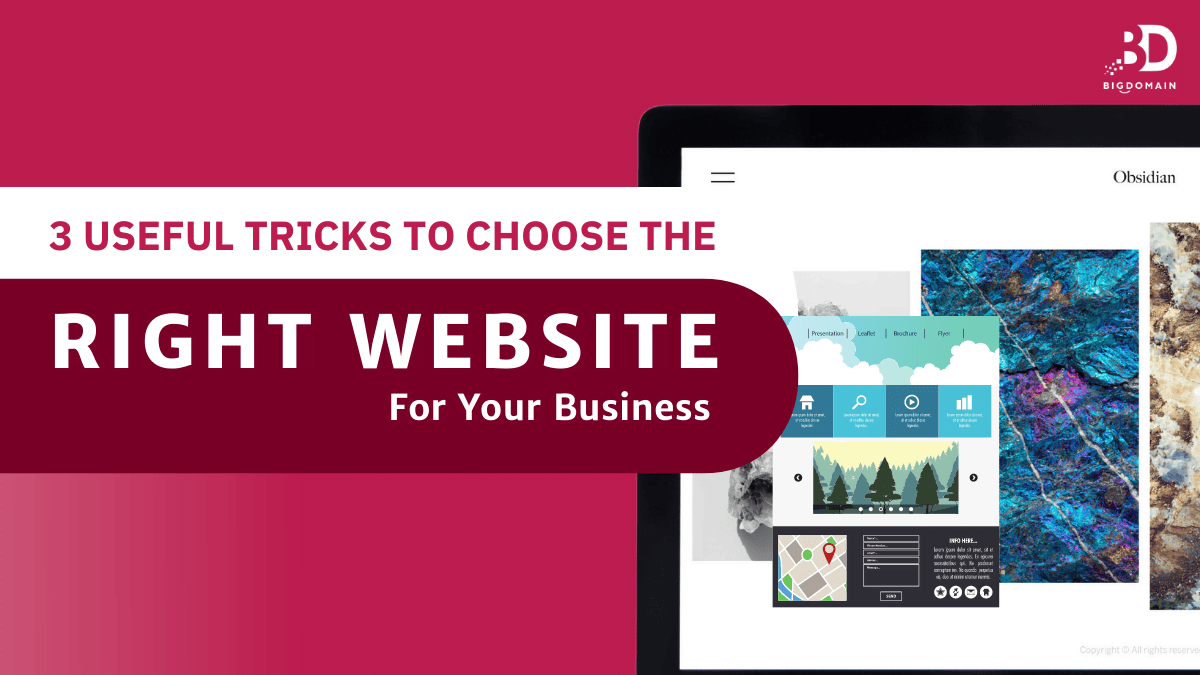 3 Useful Tricks To Choose The Right Website For Your Business