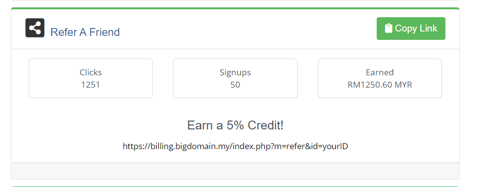 Big Domain Referral Program, Make Money with us now!