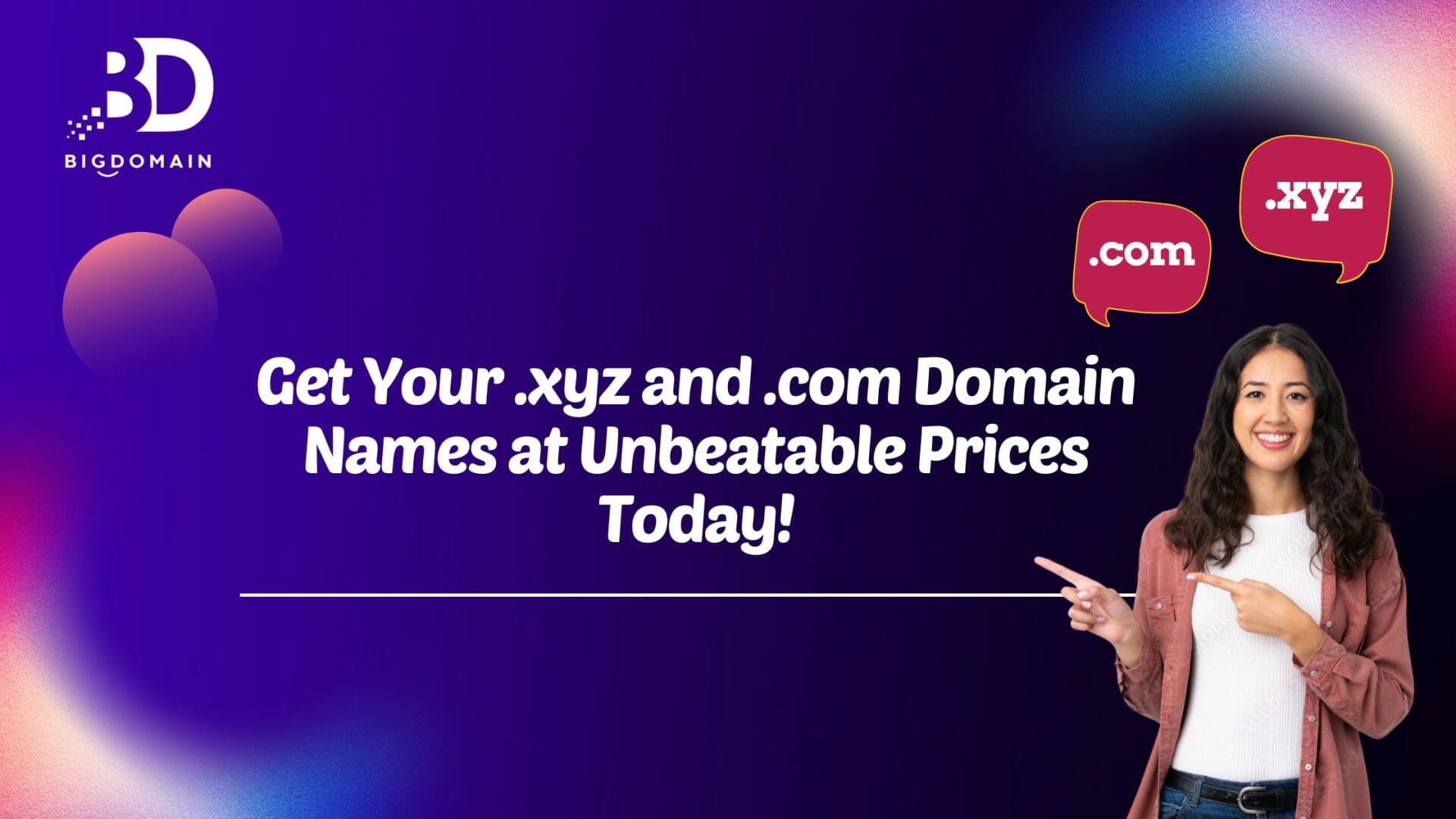 .com .xyz cheap domain name