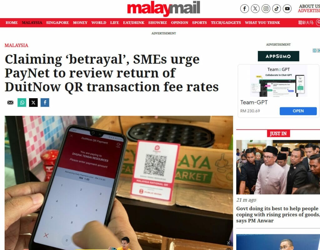 The Implications of DuitNow QR Transaction Fee Rates on SMEs: A Shift Starting 1 Nov 2023 (updated) 6