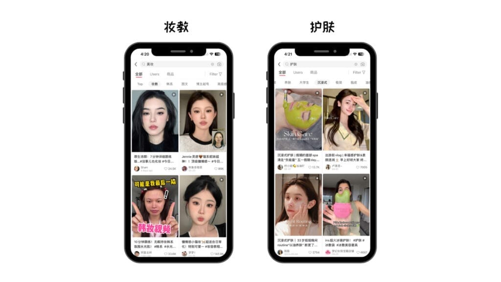 Xiaohongshu Trend on Makeup Series and Skincare