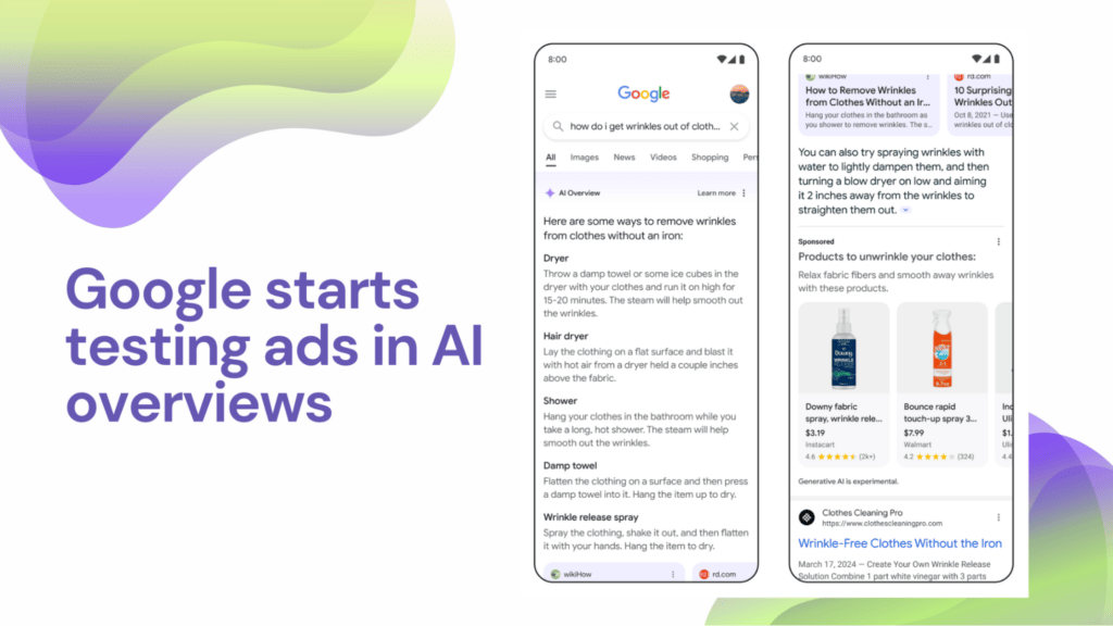 Google Start Testing AI-Powered Ads in Google AI Overview
