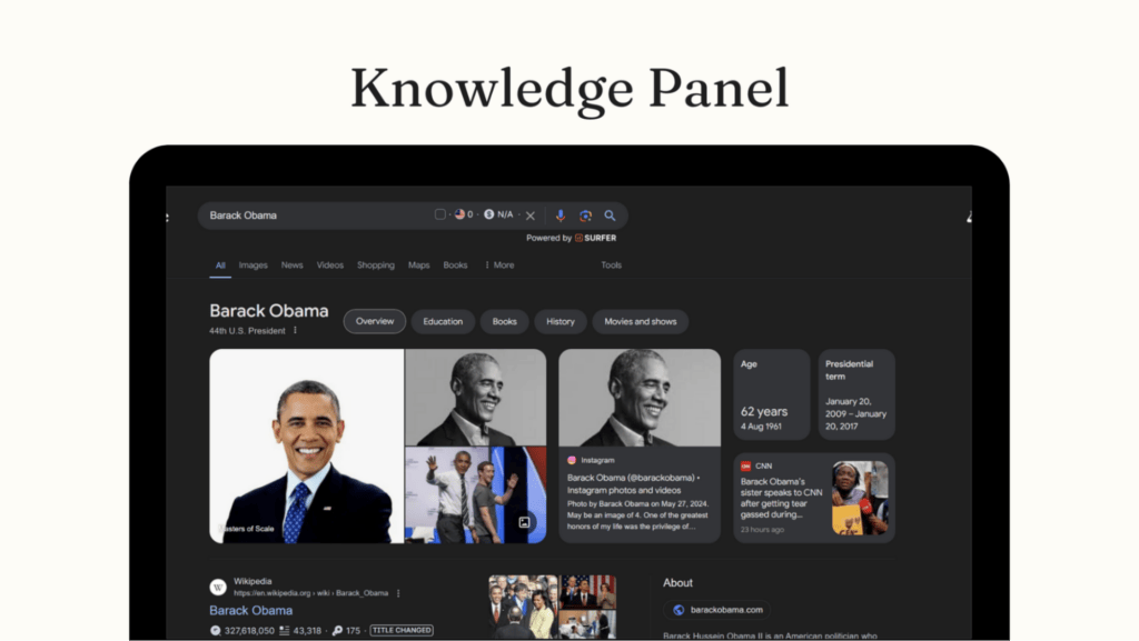 Zero Click Search Trend with Knowledge Panel
