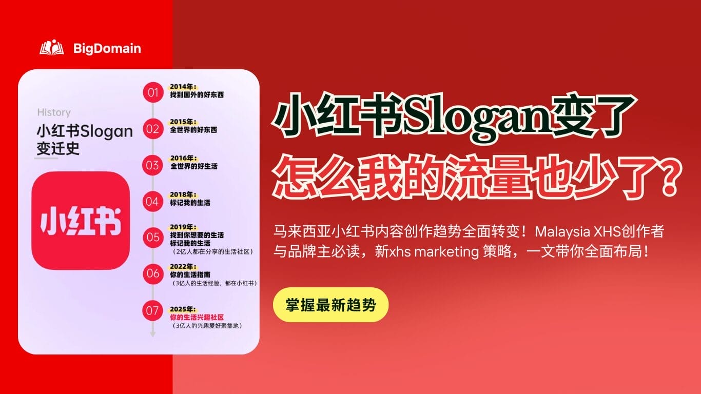 小红书定位又变了！Malaysia小红书内容创作与KOC营销全攻略2025/2026 - BigDomain