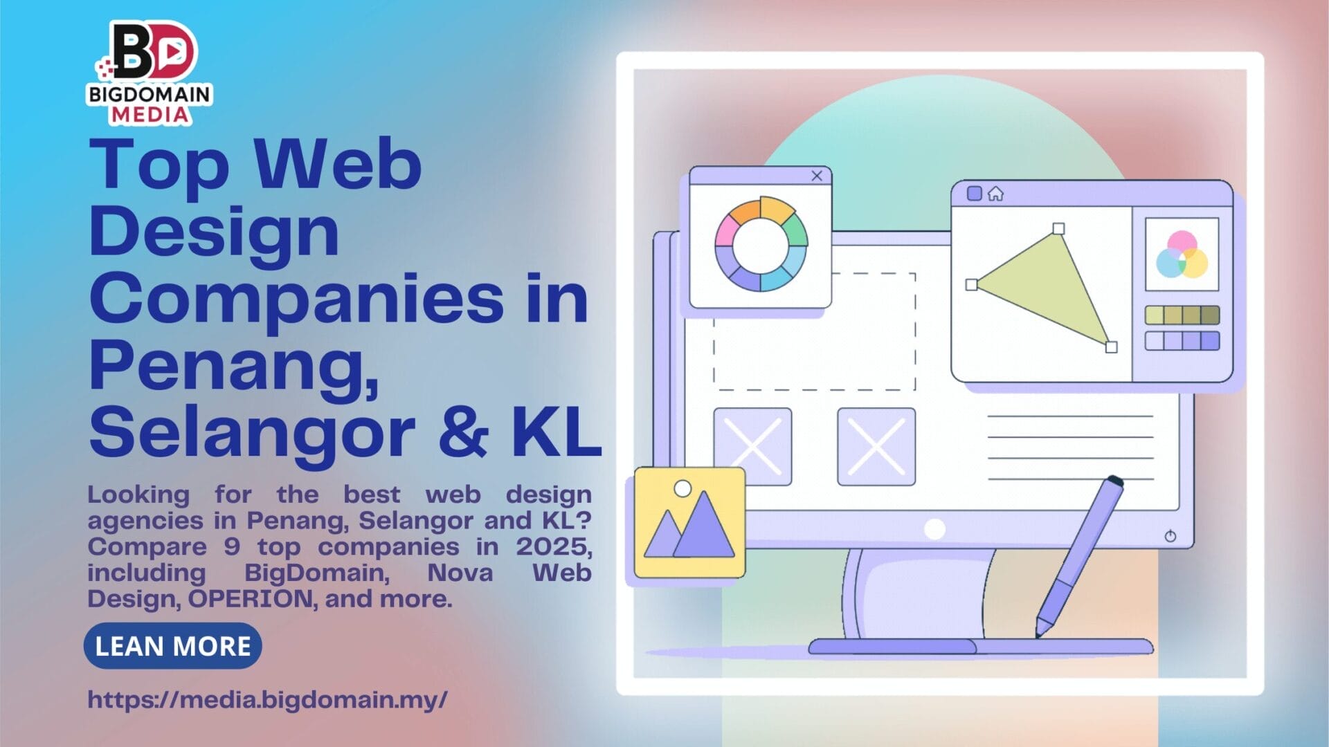 Top 9 Web Design Companies in Penang, Selangor and Kuala Lumpur 2025 | Media Bigdomain