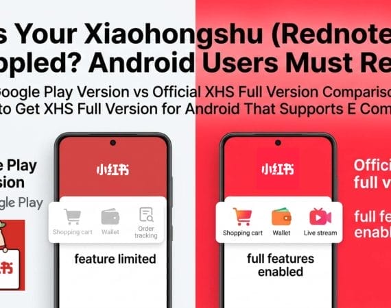 XHS Google Play Version vs Official XHS full Version Comparison